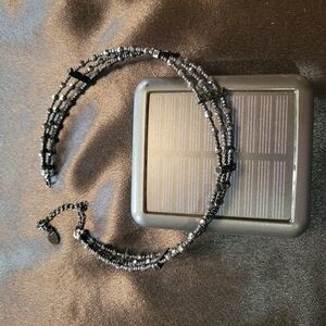 Elegant Silver Beaded Necklace